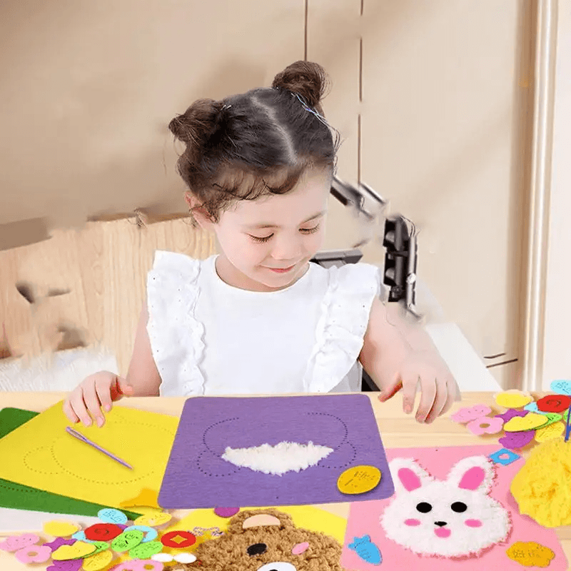 Milo & Moon - Creatieve Dieren Borduur-Kit
