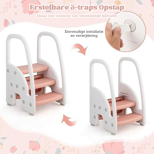StepUp™ – 3-traps Verstelbaar Kinderkrukje