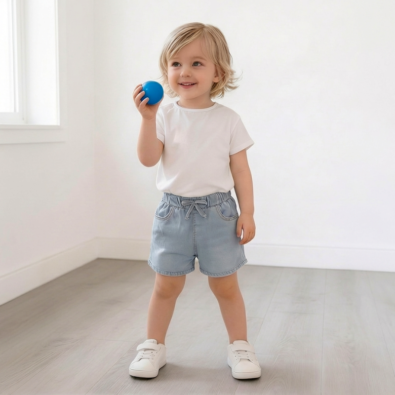Margareta – Denim Paperbag Broekjes