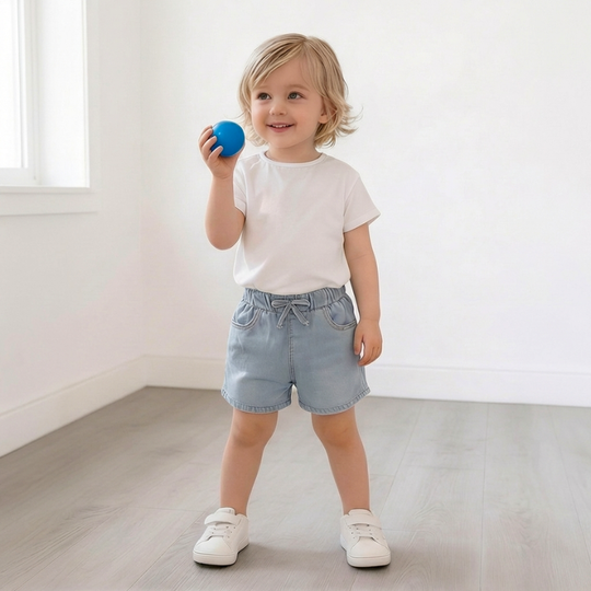 Margareta – Denim Paperbag Broekjes