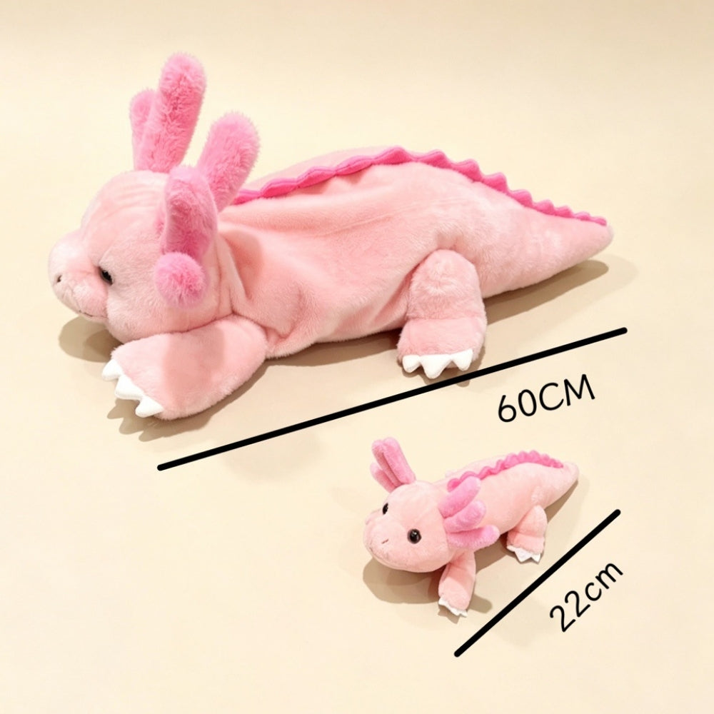 AquaFamily – Axolotl Knuffel met Kleintje