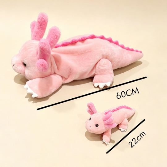 AquaFamily – Axolotl Knuffel met Kleintje