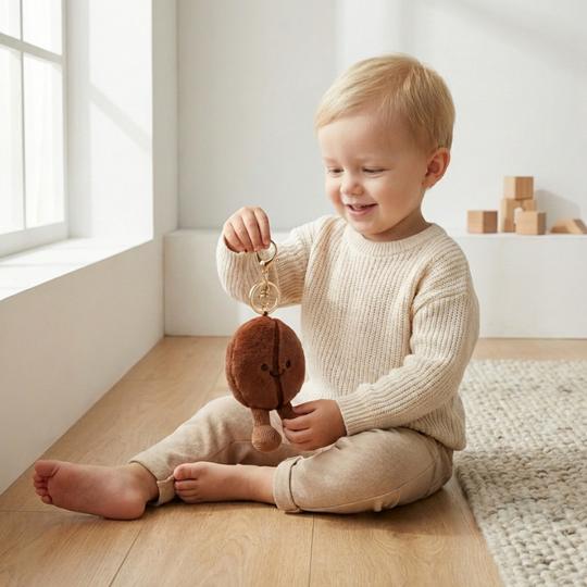 BeanBuddy – Koffieboon Sleutelhanger