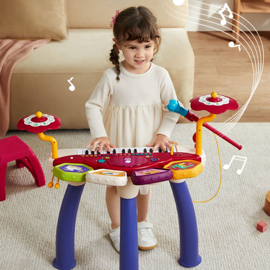 <font dir="auto" style="vertical-align: inherit;"><font dir="auto" style="vertical-align=" inherit>Mini piano électronique pour enfants Babycare, un jouet musical pour débutants, adapté aux garçons et aux filles.</font></font>