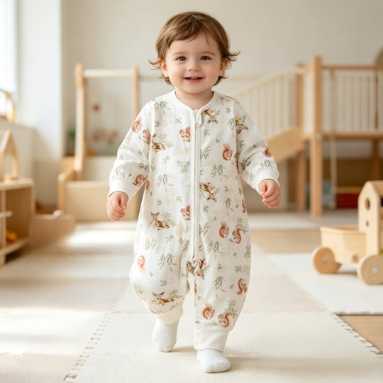 SleepWalk – Katoenen Babyslaapzak met Beentjes