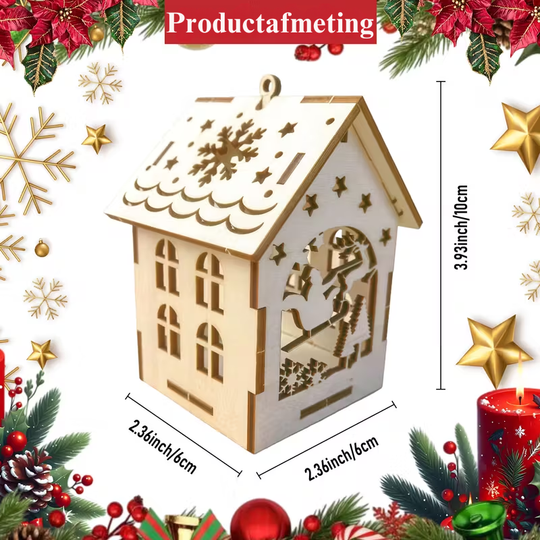 VillageCraft™ – 5-delige 3D Miniatuur Kerstdorp Bouwset