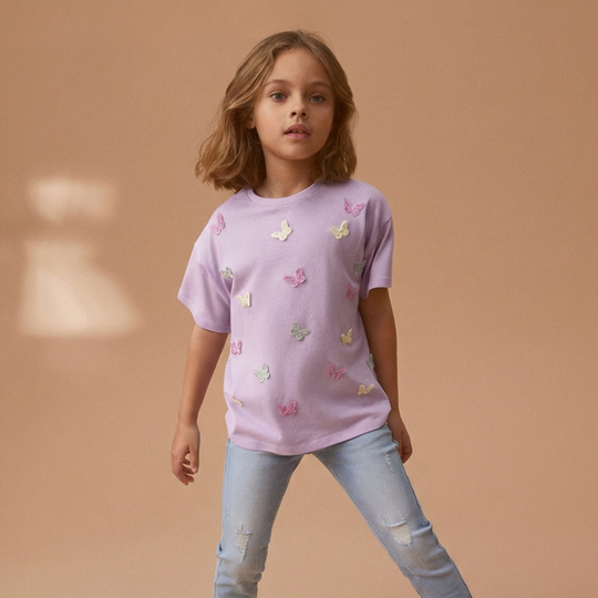 Nora – Gehaakte Vlinder T-shirt