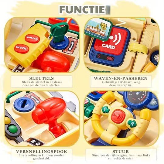 BusDrive™ – Schoolbus Speelgoed met Simulatie Stuur