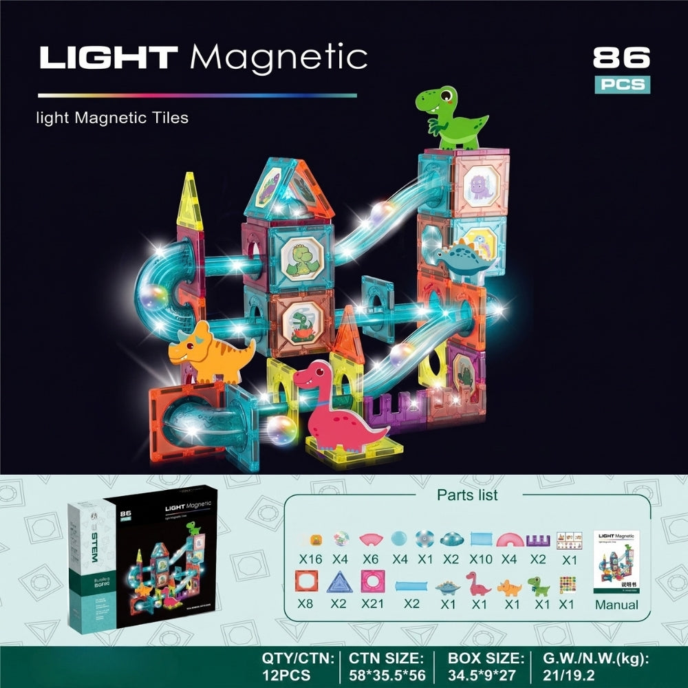 MagnetTrack – Magnetische Knikkerbaan met Licht