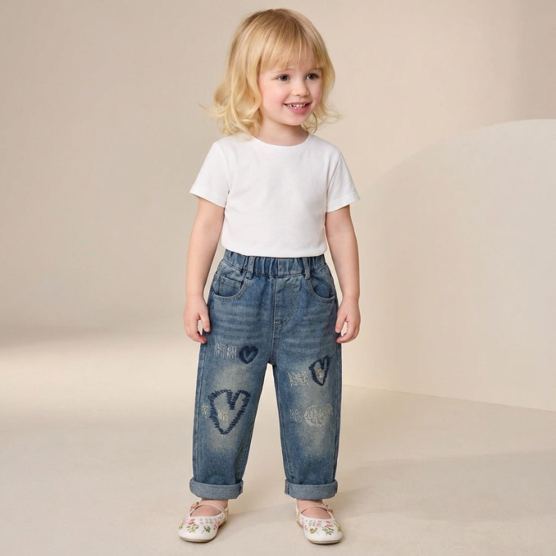 Noemie – Hart Borduur Jeans