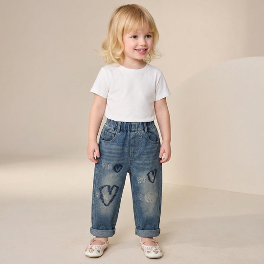 Noemie – Hart Borduur Jeans