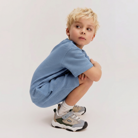 UrbanPlay – Jongens Mesh Sneakers met Klittenband en Antislip Zool