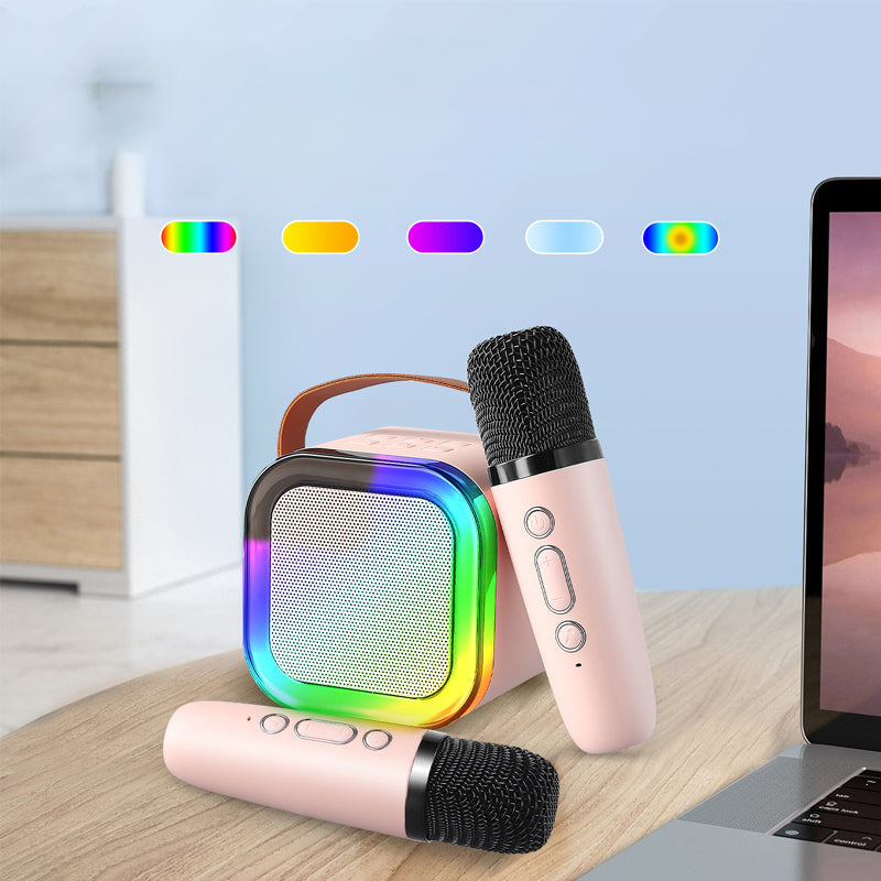 MelodyMates™ | Mini karaoke-sæt - trådløse mikrofoner 