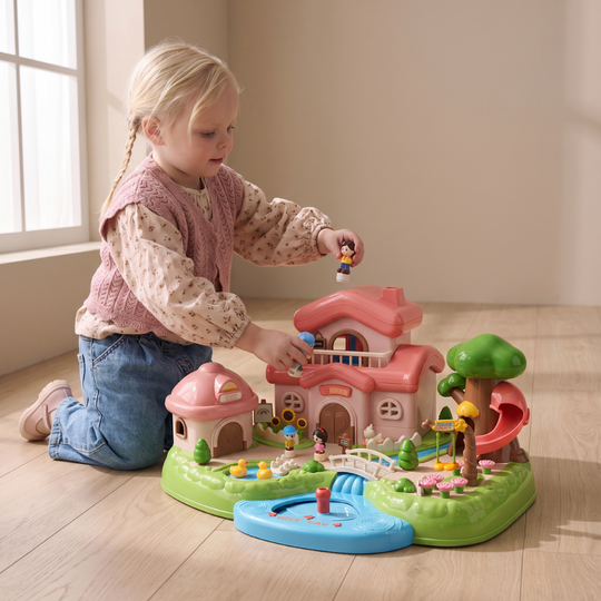CastleDream – Magnetisch Poppenhuis met 4 Poppen