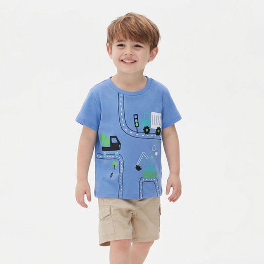 Fabio – Bouwvoertuig T-shirt