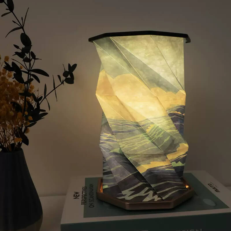 GlowFold™ – Vouwbaar Roterend LED Nachtlampje – USB Oplaadbaar