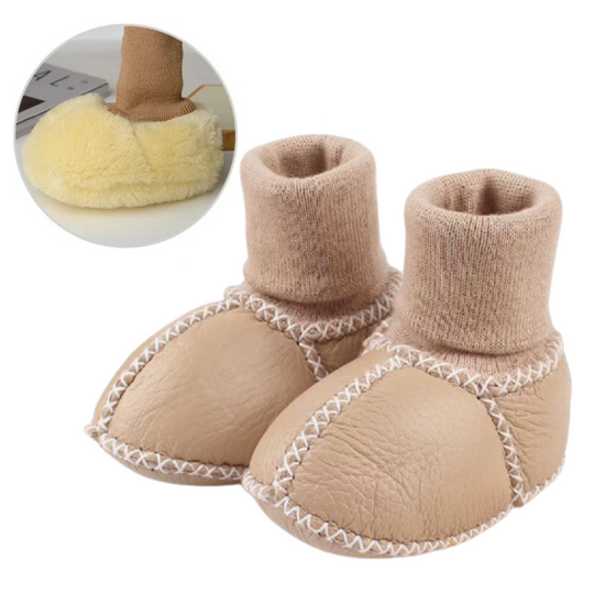 CozyFeet™ – Warme & Antislip Baby Sloffen voor Winterdagen