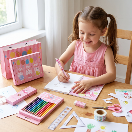CuteStudy – Schoolspullen Cadeauset met Koffer