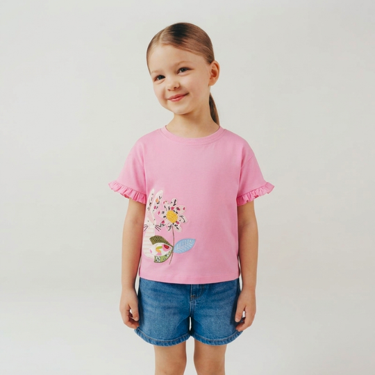 Juliana – Bloemen Bunny T-shirt