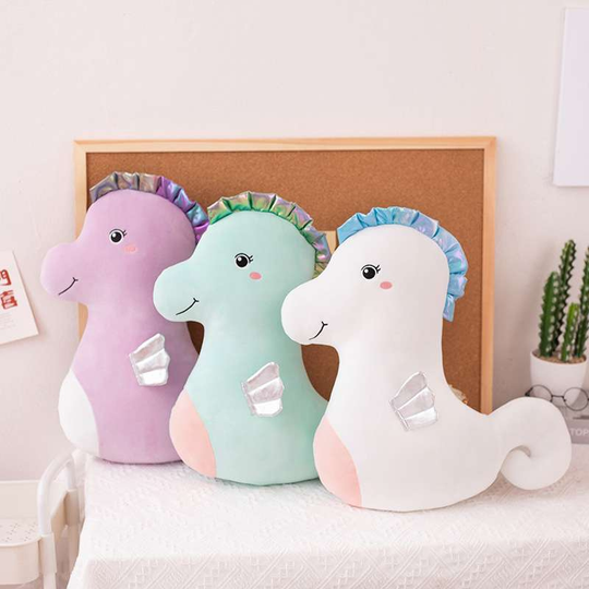 SeaSnuggle™ – Zachte Zeepaardje Knuffel Decoratie