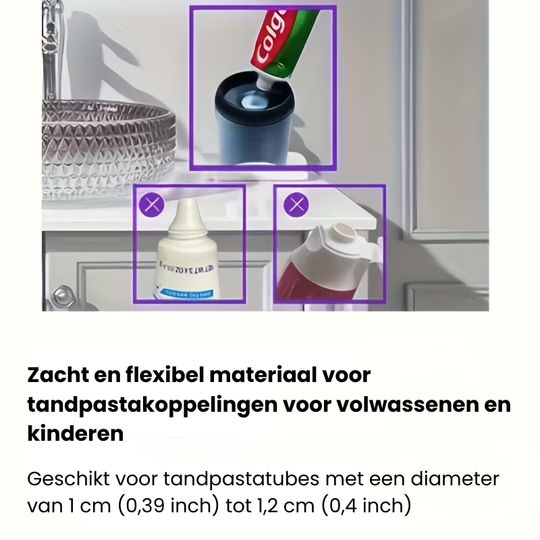 SmilePress™ – Automatische Cartoon Tandpastadispenser – Zonder Boren Wandhouder