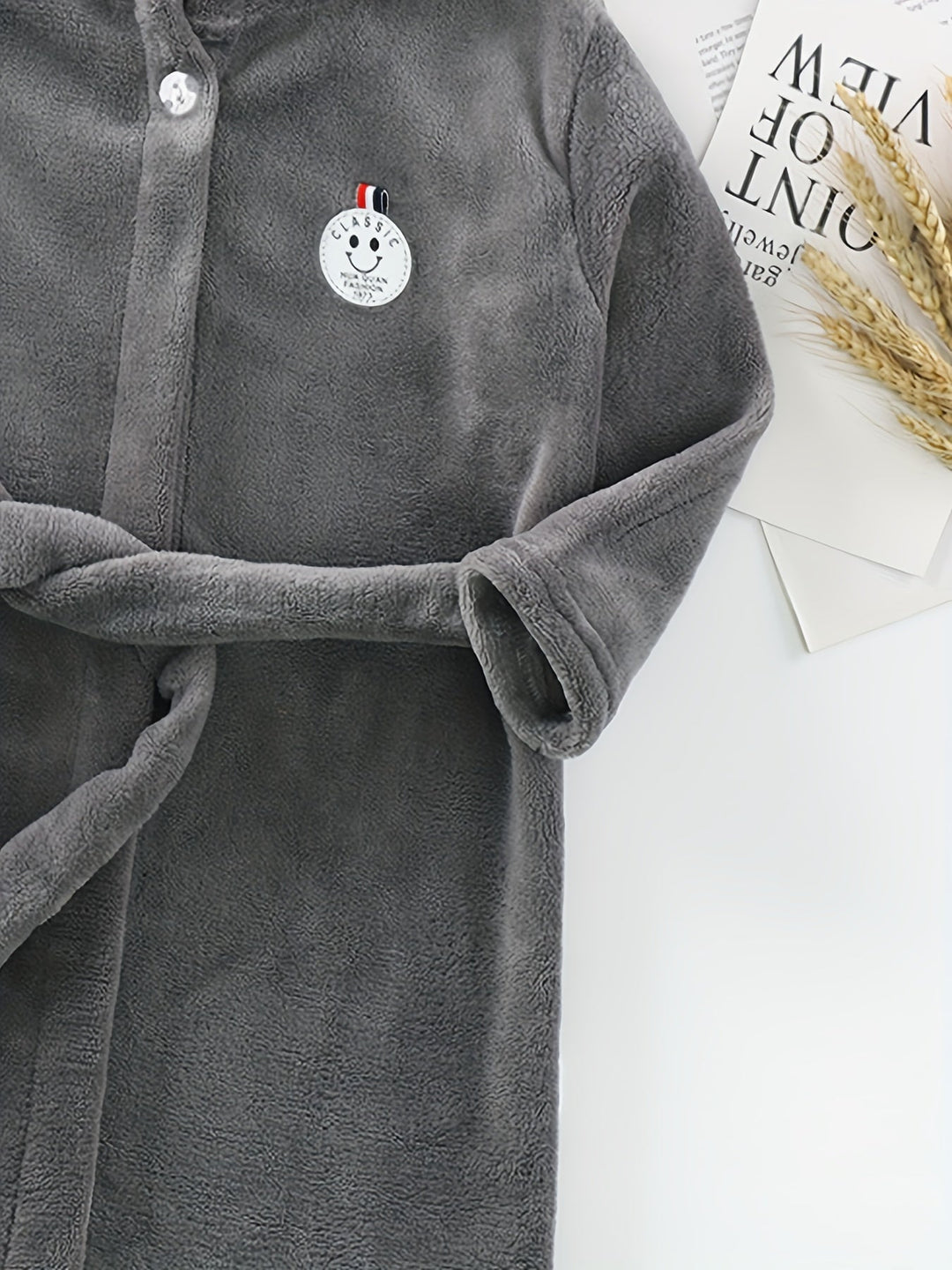 CozyCloud™ – Kinderbadjas van Flanel met Capuchon (1–15J)