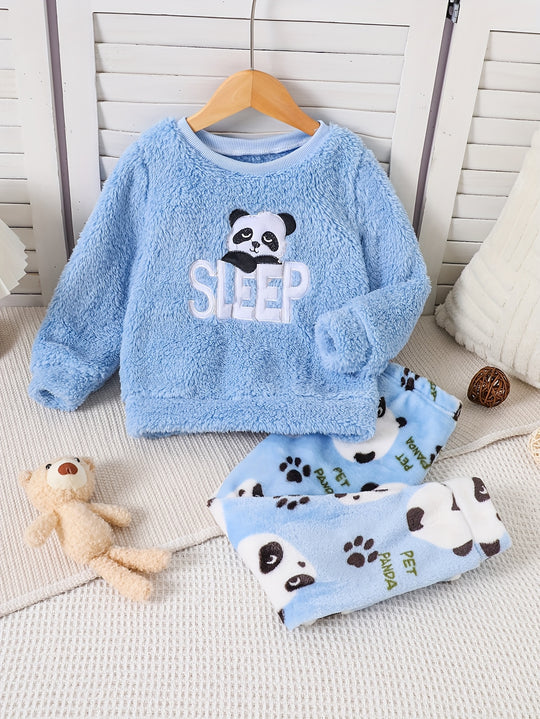 PandaDreams™ – 2-delige Meisjes Panda Fleece Pyjama