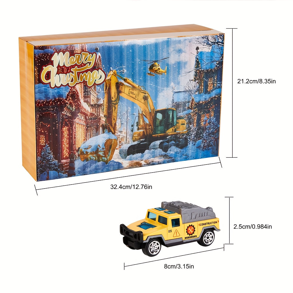 AutoAdvent™ – 24-Delige Legering Mini Auto Kerst Aftelkalender 2025