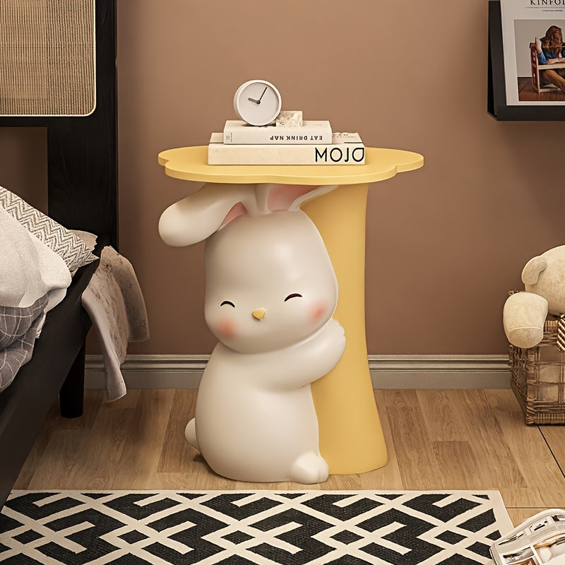 BunnyHaven™ – Groot Konijn Bijzetdecor – Konijn Sculptuur met Dienblad