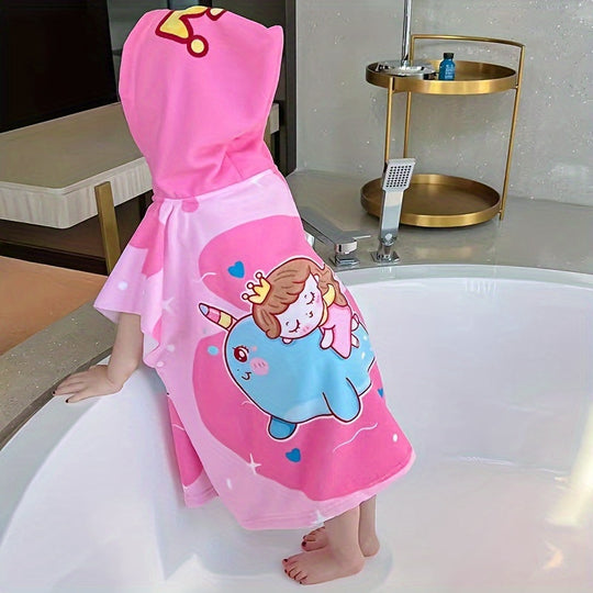BathBuddy™ – Ultra-Zachte Microvezel Badcape met Capuchon voor Kids