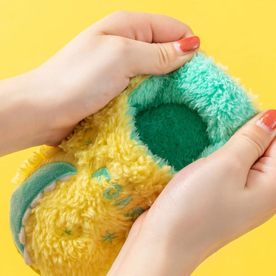 DinoHops – Pluche Kinderpantoffels met Vrolijke Dinofiguren