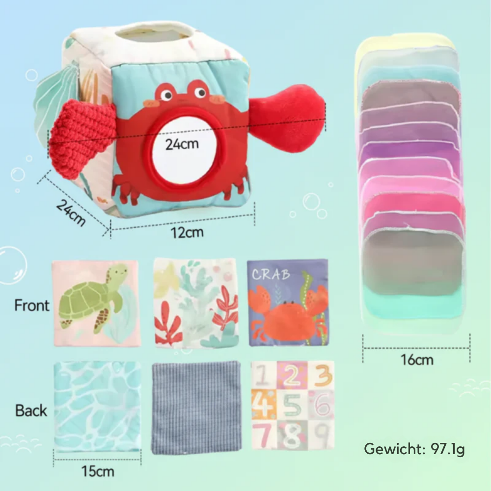 SoftBloom – Sensorisch Babyspeelgoed met Bijtring