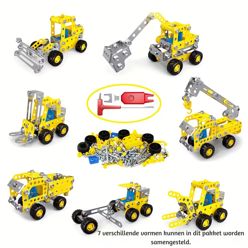 BuildoTruck™ – 3D Truck Puzzel STEM Constructievoertuig