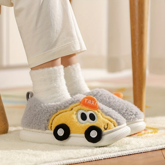 TurboToes™ – Warme Auto-Vormige Slippers voor Jongens & Meisjes