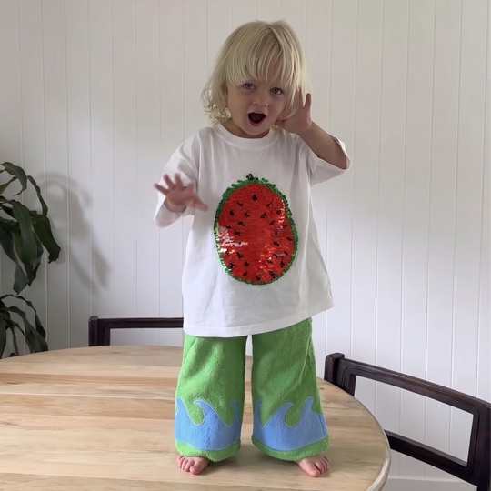 SparkleFruit – T-shirt met Veranderende Pailletten