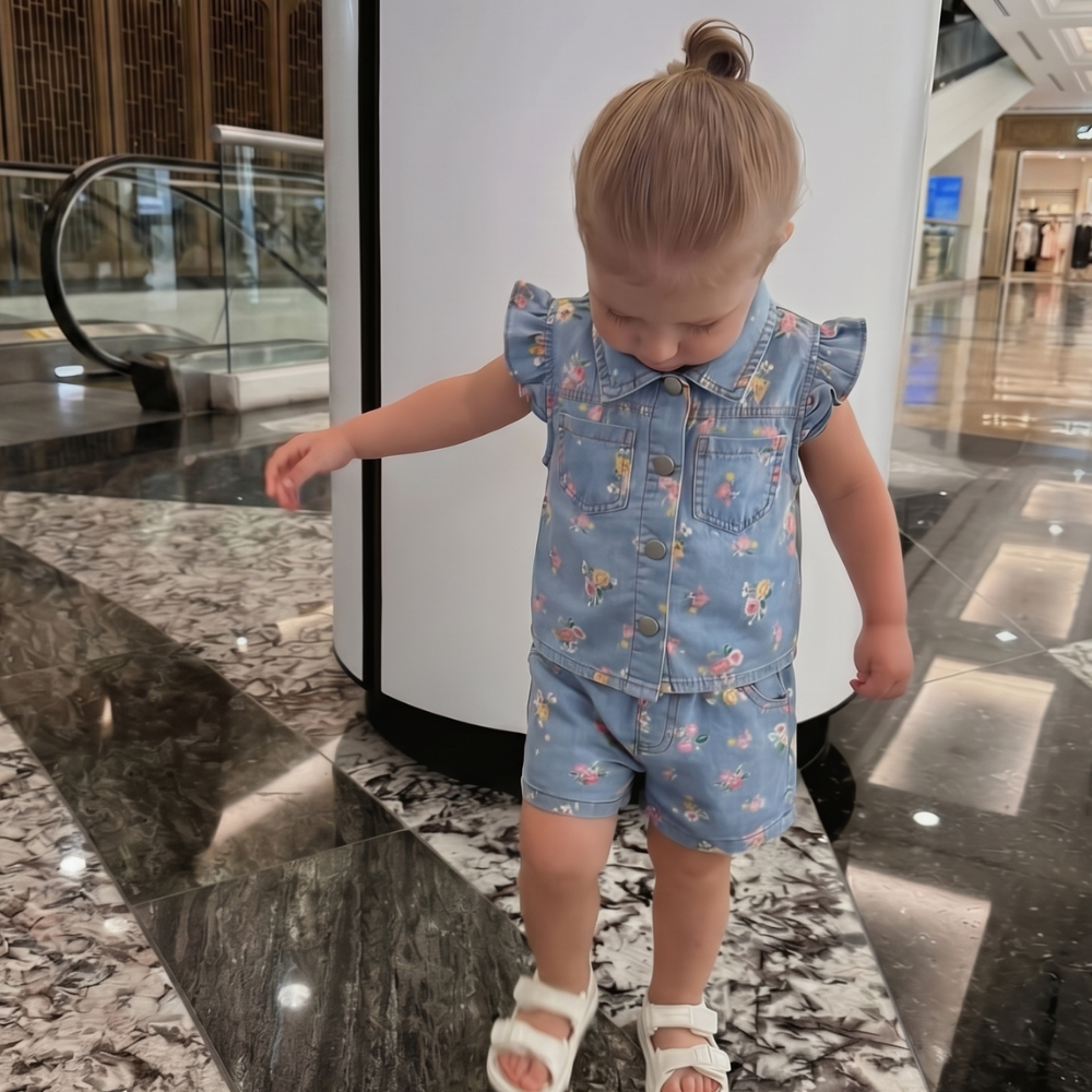 BloomDenim – Zomerset met Bloemenprint