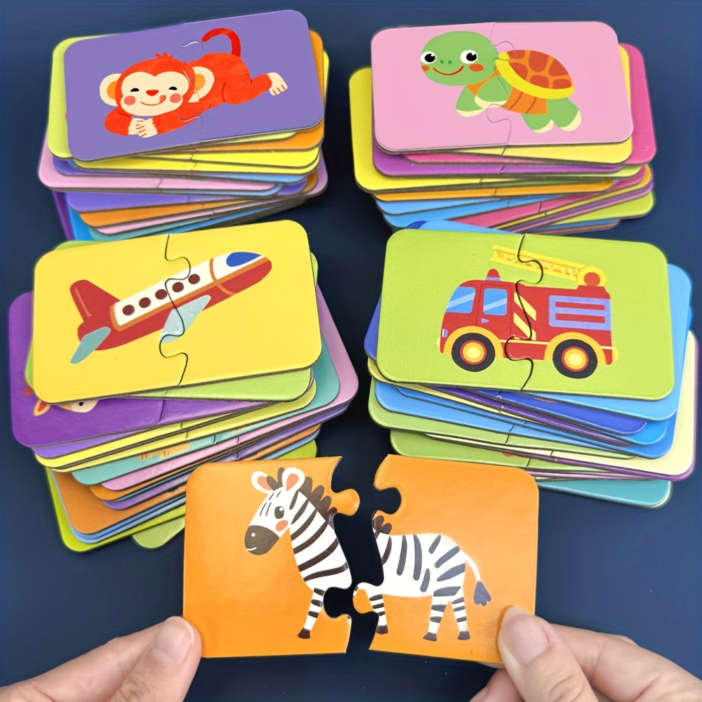 EduMatch™ – 16-delige Educatieve Legpuzzel voor Peuters & Kleuters