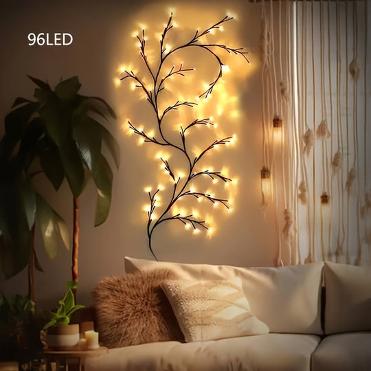 LumiVine™ – Buigbare LED Wilgentaklamp met Lichtjes