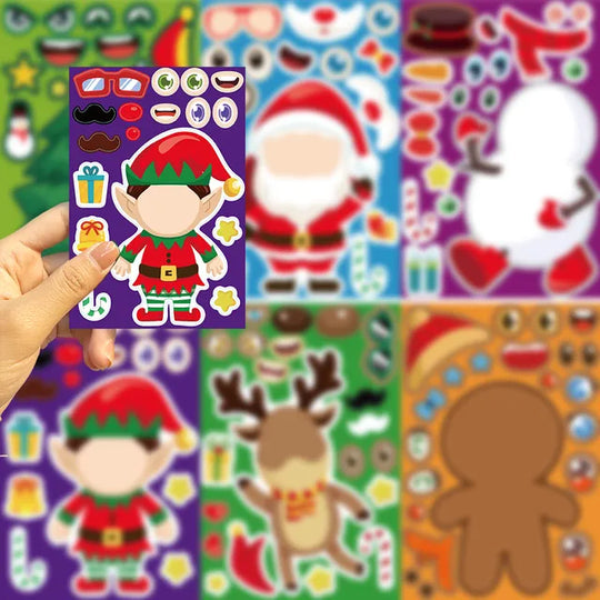 Christmas Stickerset™ – Speelse Winterwonderen – Stickervel Kerst