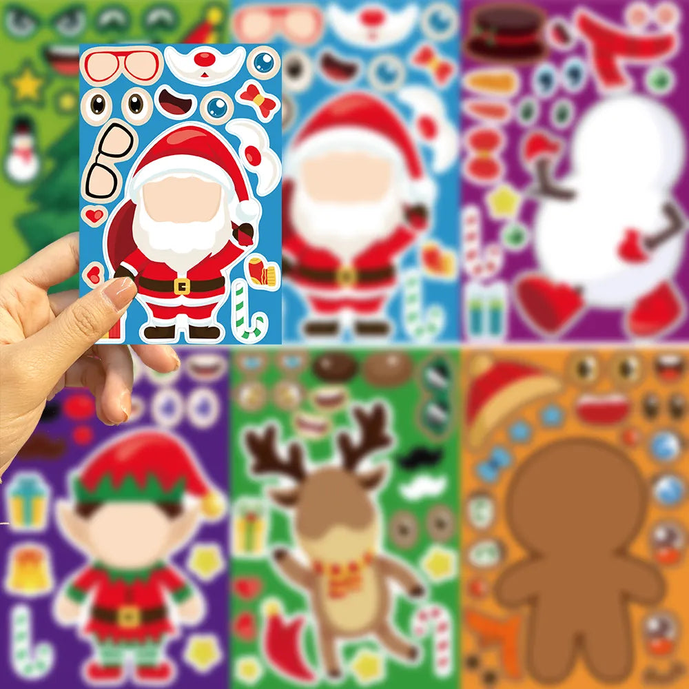 Christmas Stickerset™ – Speelse Winterwonderen – Stickervel Kerst