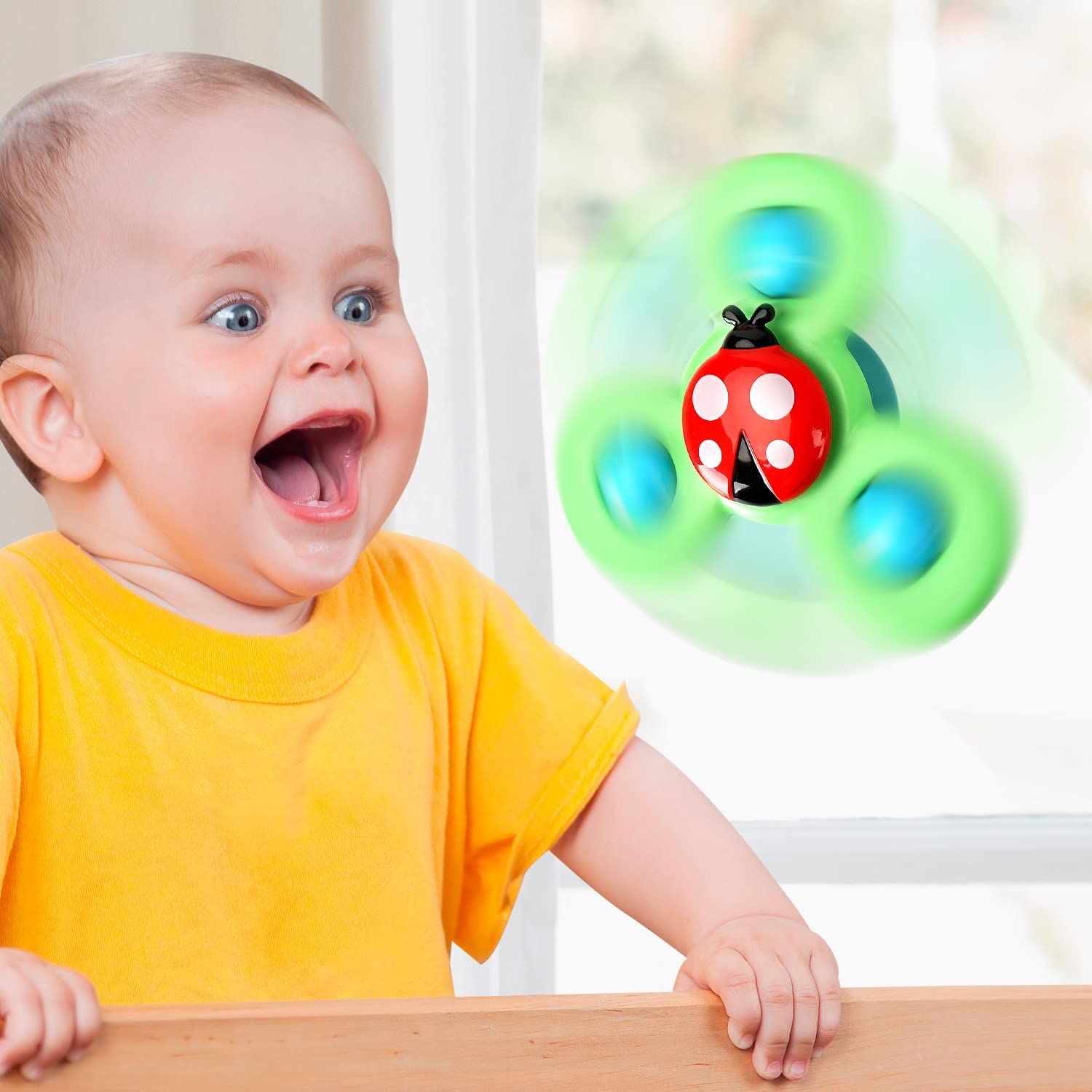 Spin &amp; Play™ – Sensorisk babyspinner (sæt med 3) 