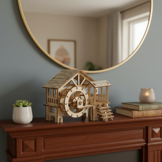 WaterMill – 3D Houten Bouwpuzzel Watermolen