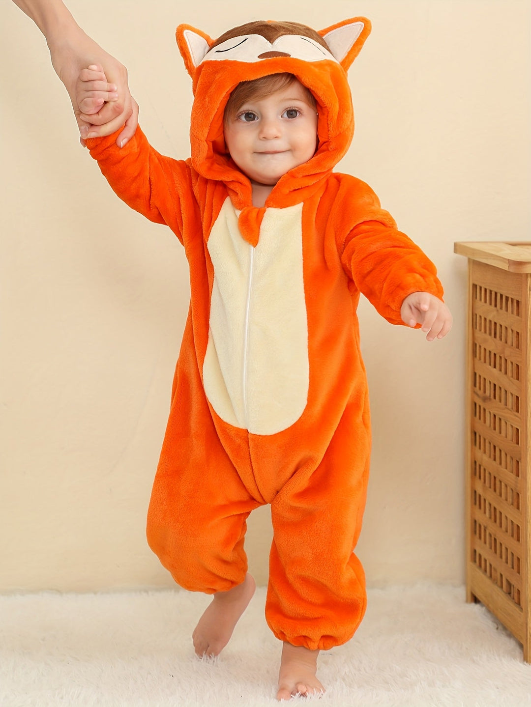 FoxyCub™ – Schattige Vosjesromper voor Kinderen – Dik, Warm & Gezellig