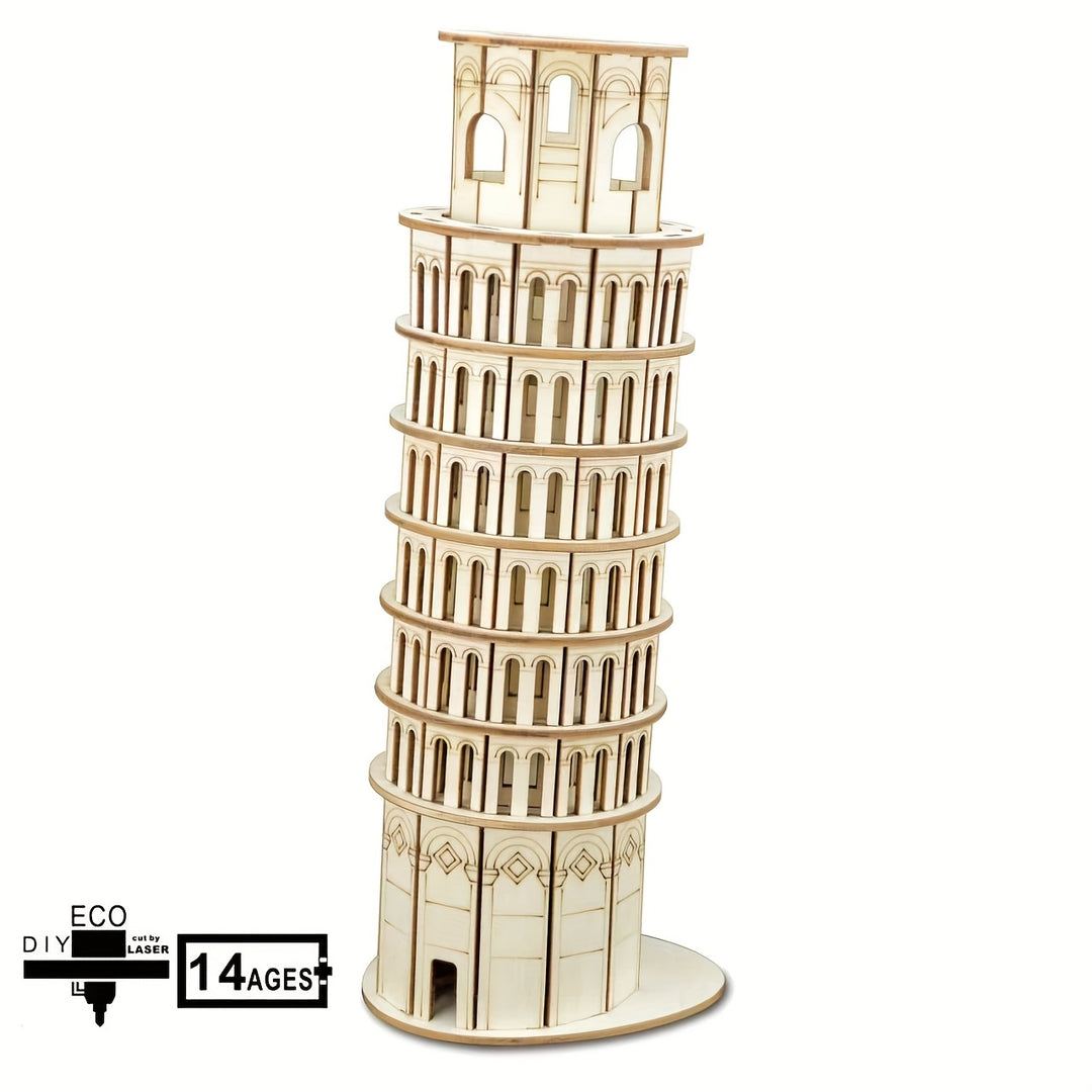 PisaCraft™ – 3D Houten Toren van Pisa Puzzel
