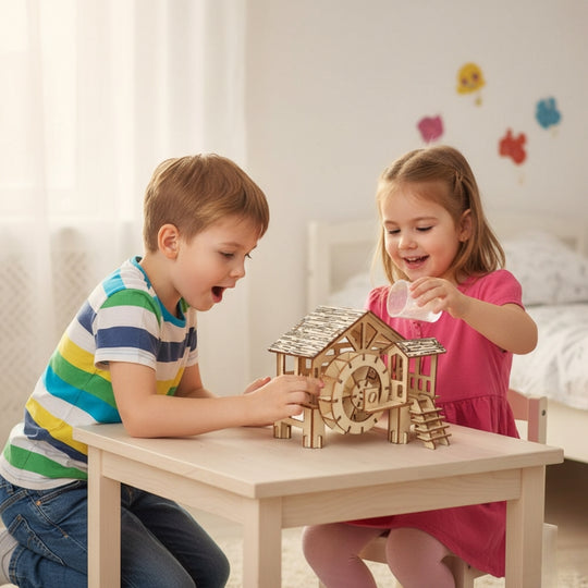 WaterMill – 3D Houten Bouwpuzzel Watermolen