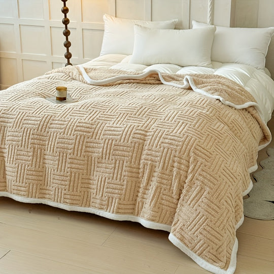 GeoSherpa™ – Omkeerbare Sherpa Deken – Verdikte Taffeta Plaid