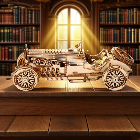 GrandWood™ – 3D Houten Grand Prix Auto Puzzel