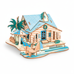 IslandResortVilla – 3D Houten Bouwpuzzel Resort Villa