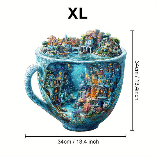 AquaMind™ – Ocean Cup Houten Puzzel