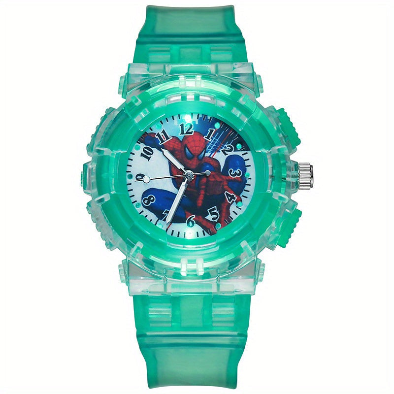 HeroTime™ – SpiderMan Glow Horloge voor Kinderen – LED & Quartz
